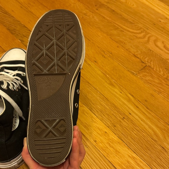 Black Converse All Star Platform High Tops - Picture 8 of 8